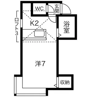 アイビーパレス13 A棟【2階】の間取り