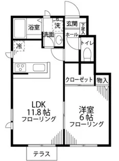 カリンパニハウス【1階】の間取り