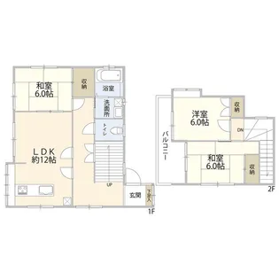 千葉県佐倉市新臼井田【一戸建】の間取り