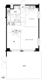 ルーブル下赤塚【1階】の間取り
