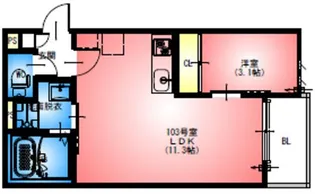 REGALEST白旗【2階】の間取り