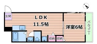 ビギンハイツ【4階】の間取り