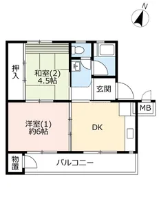 UR取手井野【5階】の間取り