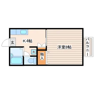 グランディール黒松【2階】の間取り