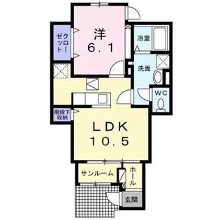 ウィステリア・リブIII【1階】の間取り