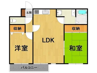 シェルプール参番館【3階】の間取り