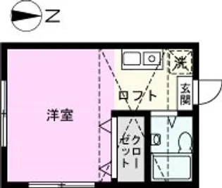 ワイズバーム南中野【2階】の間取り