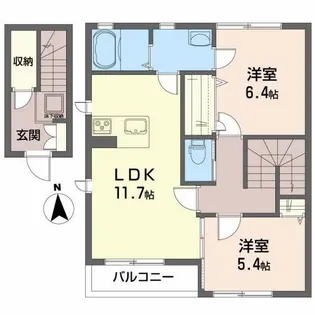 レガロ高松【2階】の間取り