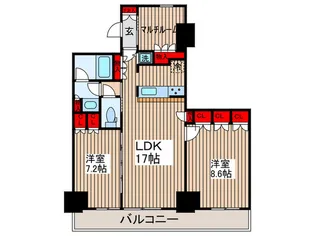 Brillia ist 東雲キャナルコート【3階】の間取り