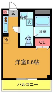 カノン【2階】の間取り
