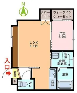 INTEGRAL城東【1階】の間取り