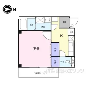 エクセラン1【1階】の間取り