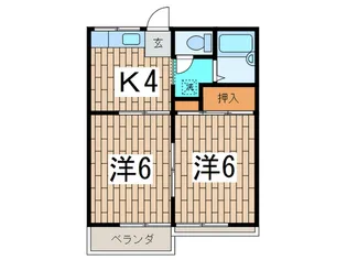 ユ-ハイツ【2階】の間取り