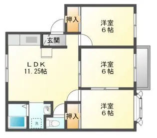 シティクレスト C【2階】の間取り