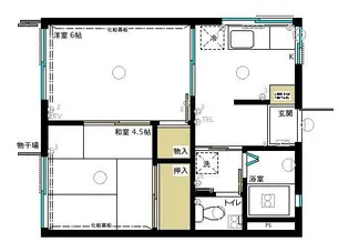 フォーブル上井【1階】の間取り