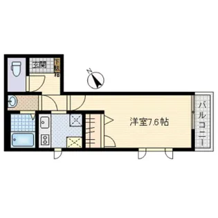 カーサ・ヴェルデ【2階】の間取り