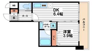 スプランディッド安土町【14階】の間取り