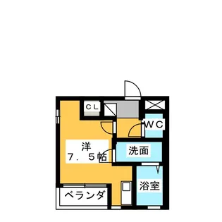 サンライズユキ【1階】の間取り