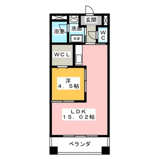 スクエア西丸之内【9階】の間取り