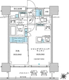 プレミスト板橋【14階】の間取り