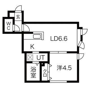 ルファール澄川【2階】の間取り