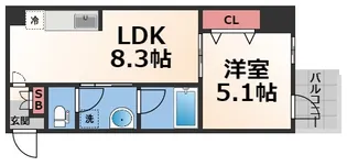 グランスイート【8階】の間取り