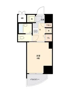 リクレイシア三田【11階】の間取り