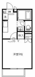 ローズマリー(中今泉 ペット可)【2階】の間取り