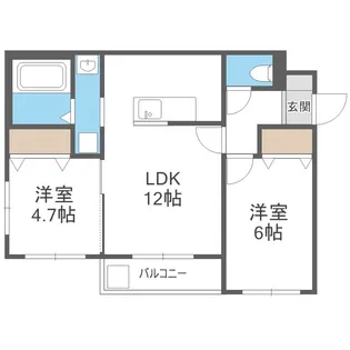 KKルミナス【4階】の間取り