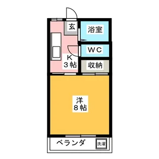 ユタカエイト【2階】の間取り