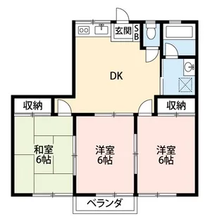 互コーポ【1階】の間取り