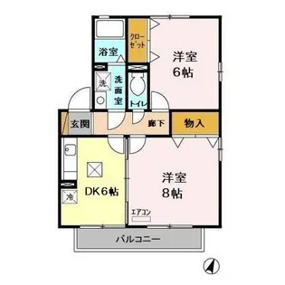 イーストプラザ D【1階】の間取り