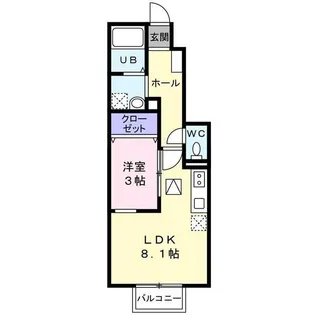 FJ小田原【1階】の間取り