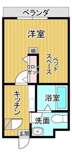 マンション ウィズ【4階】の間取り