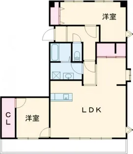 リルームス高城駅前【2階】の間取り