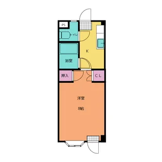 ベクベーム【1階】の間取り