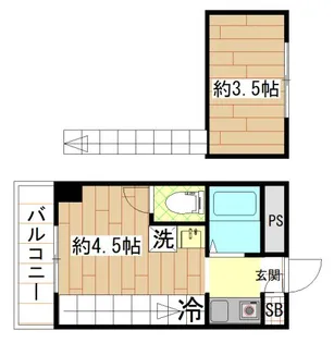 プリエール光陽【3階】の間取り