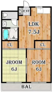 リアライズ元郷【3階】の間取り