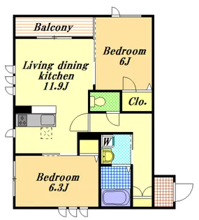 FORESIA(フォレシア)B棟【1階】の間取り