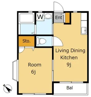 メゾンブリーズ【2階】の間取り