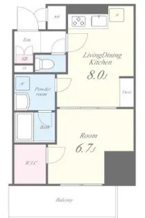 ラフィシア関内【6階】の間取り