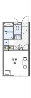 レオパレスボヌールII【2階】の間取り