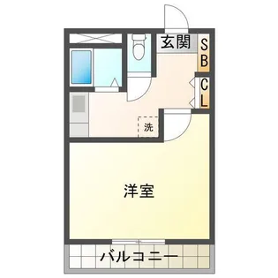 JINハイツ生桑【3階】の間取り