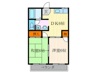 メゾン清水【2階】の間取り