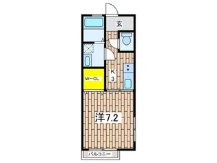 トゥラント・ドゥ大西【2階】の間取り