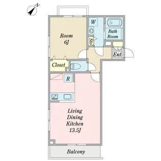 リーブラ・リリー【1階】の間取り