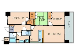サンシティ草津駅前【5階】の間取り