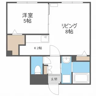 グランメール クレール苗穂【2階】の間取り