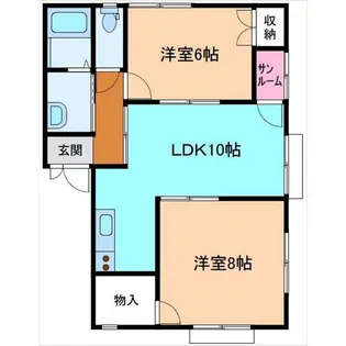 イースト56【2階】の間取り