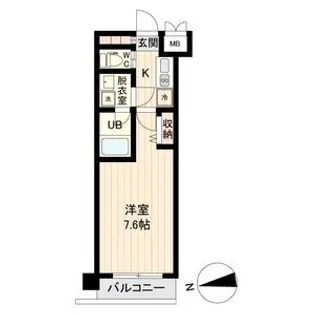 デュオフィール仙台東(旧アトラスカーロ仙台駅東)【5階】の間取り